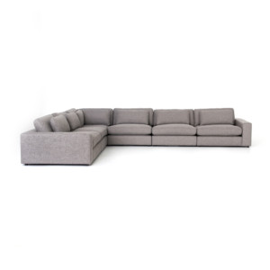 Bloor 6-Pc Sectional-Chess Pewter